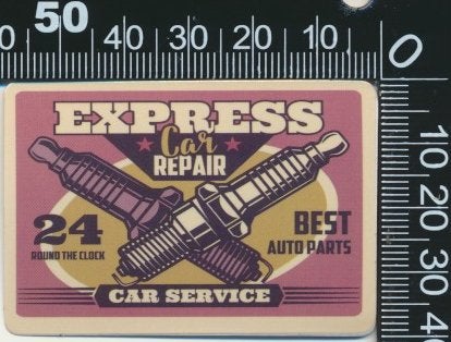 Sticker: Express Car Repair - Car service, Verzamelen, Stickers, Zo goed als nieuw, Auto of Motor, Ophalen of Verzenden