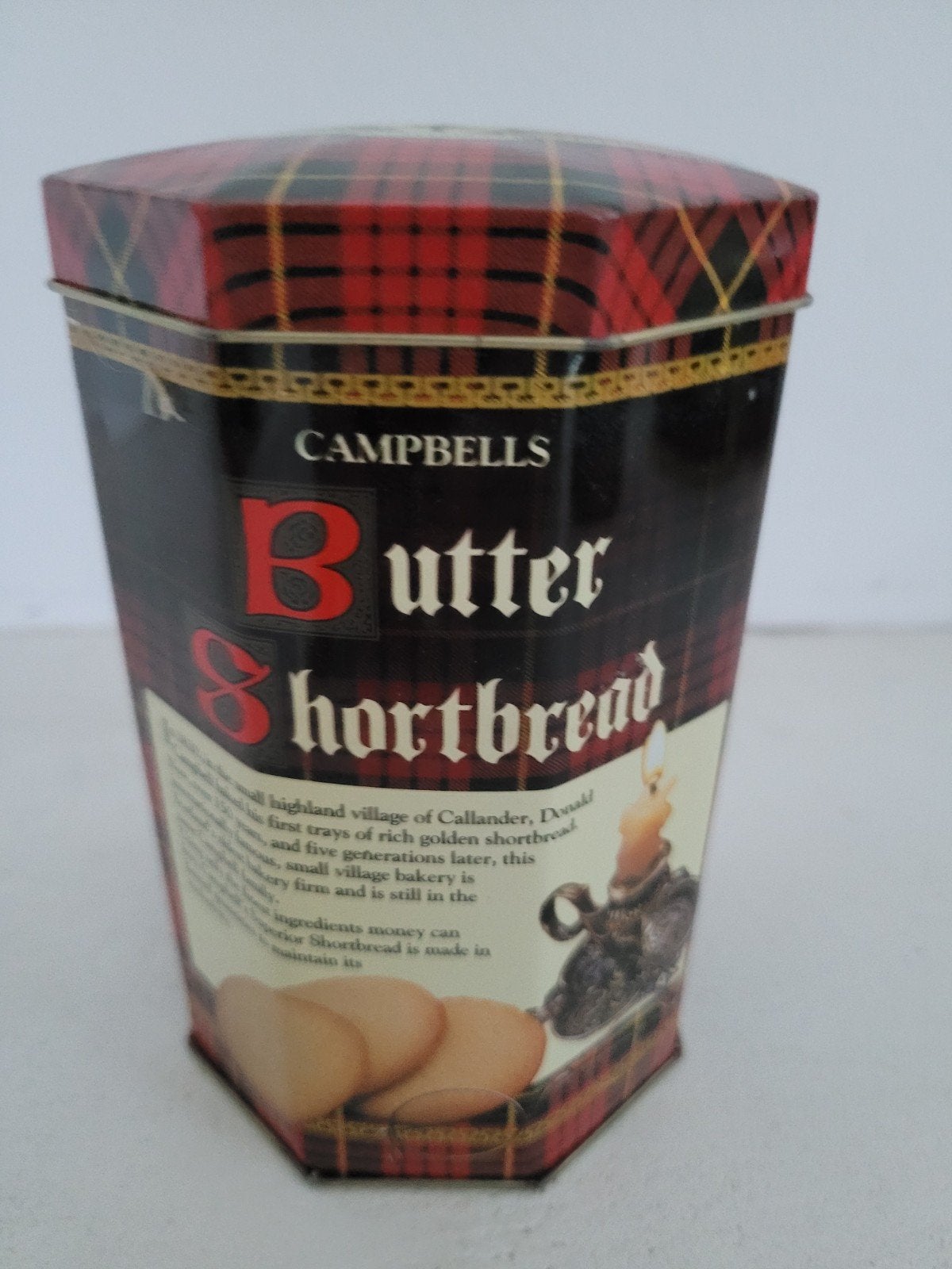 Vintage Campbell's Shortbread Blikken Trommel Schots Design, Verzamelen, Ophalen of Verzenden