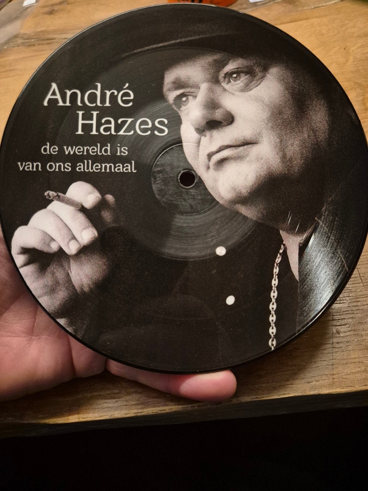 André Hazes - De Wereld Is Van Ons Allemaal / Dat Ene Moment, 7 inch, Ophalen of Verzenden, Zo goed als nieuw, Picture disc
