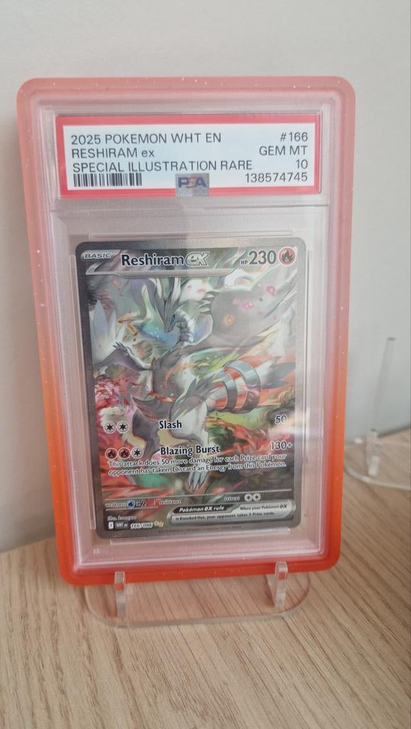 Reshiram ex #116 PSA10 VASTE PRIJS, Ophalen of Verzenden, Zo goed als nieuw