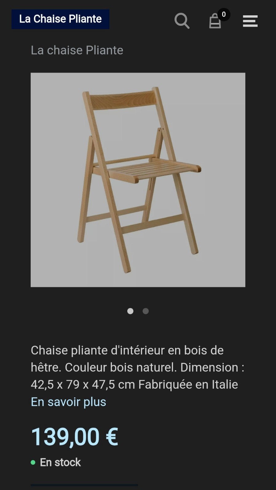 4  inklapbare houten tuinstoelen, Ophalen of Verzenden, Zo goed als nieuw, Hout, Inklapbaar