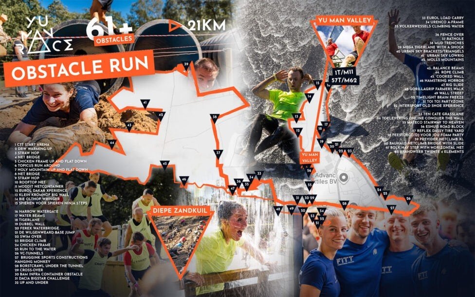 Yu man race ticket, obstacle run 21km 6 sept.!!, Tickets en Kaartjes, Eén persoon