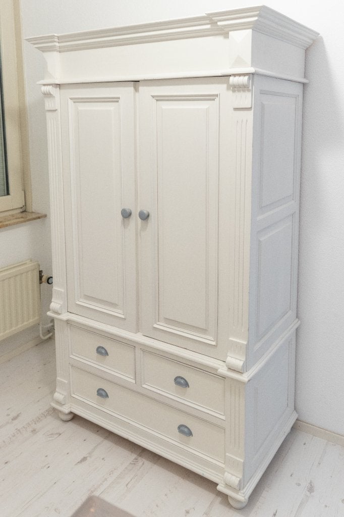 Brocante kinderkamer bed, commode en kast, Kinderen en Baby's, Kinderkamer | Complete kinderkamers, Ophalen, Gebruikt, Jongetje of Meisje