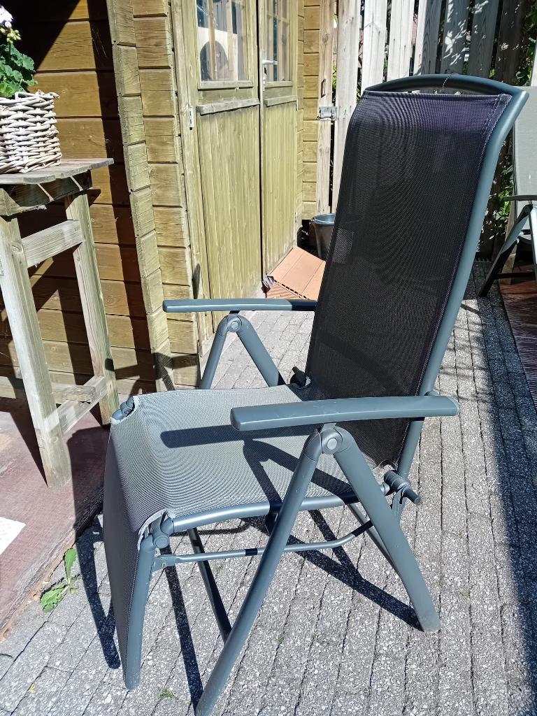 tuinstoel, Tuin en Terras, Ophalen, Zo goed als nieuw, Aluminium, Inklapbaar
