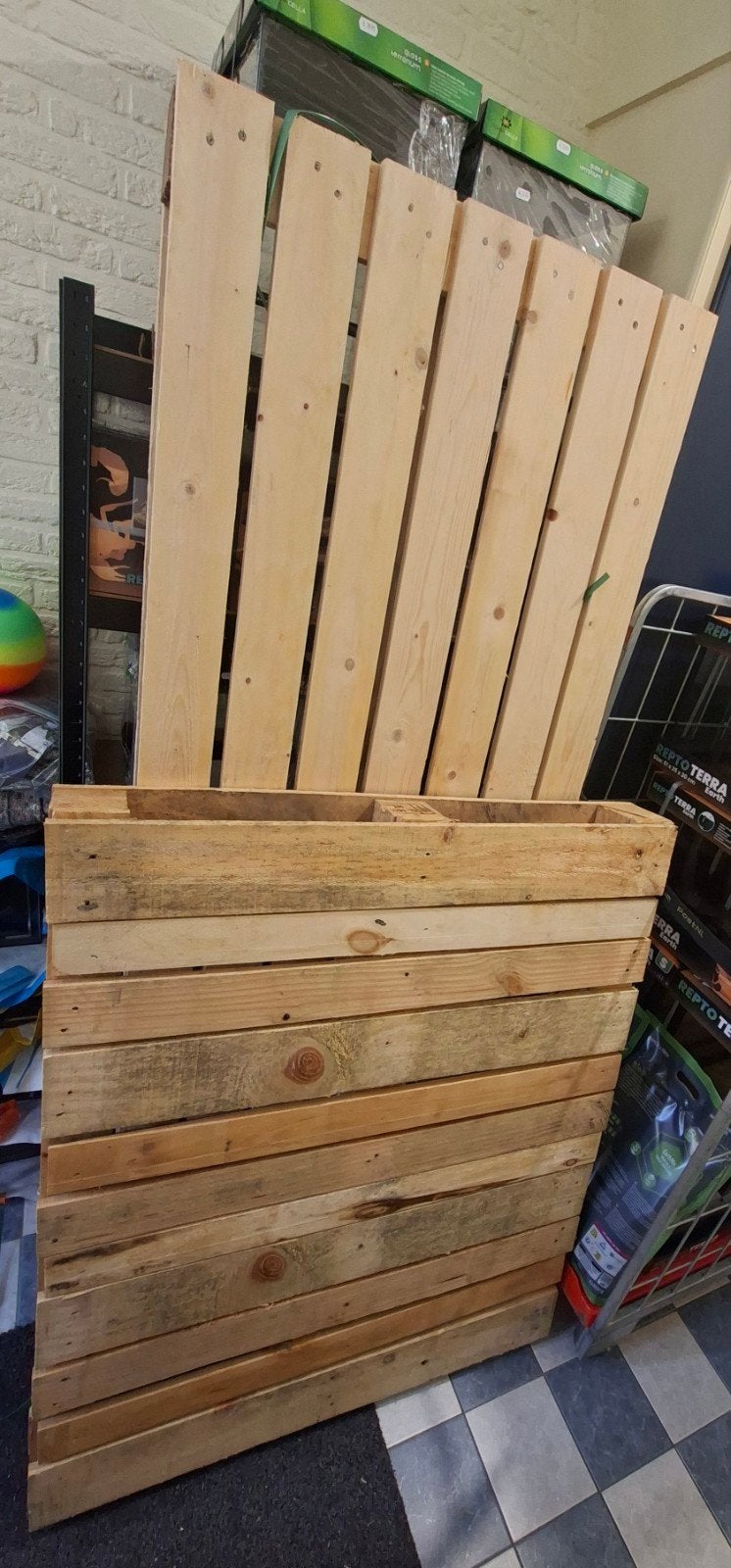 2 x Houten Pallets gratis, Doe-het-zelf en Verbouw, Ophalen, Gebruikt, 25 tot 50 mm, 200 tot 250 cm