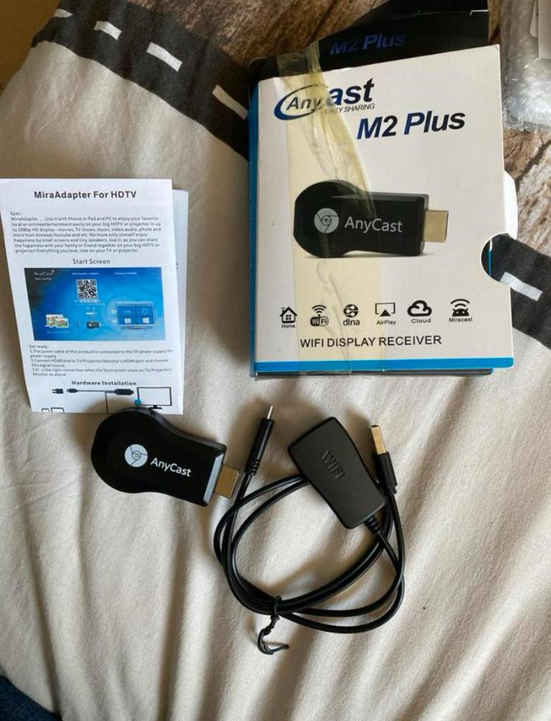 AnyCast M2 Plus WiFi Display Receiver - Miracast Adapter, Ophalen of Verzenden, Zo goed als nieuw