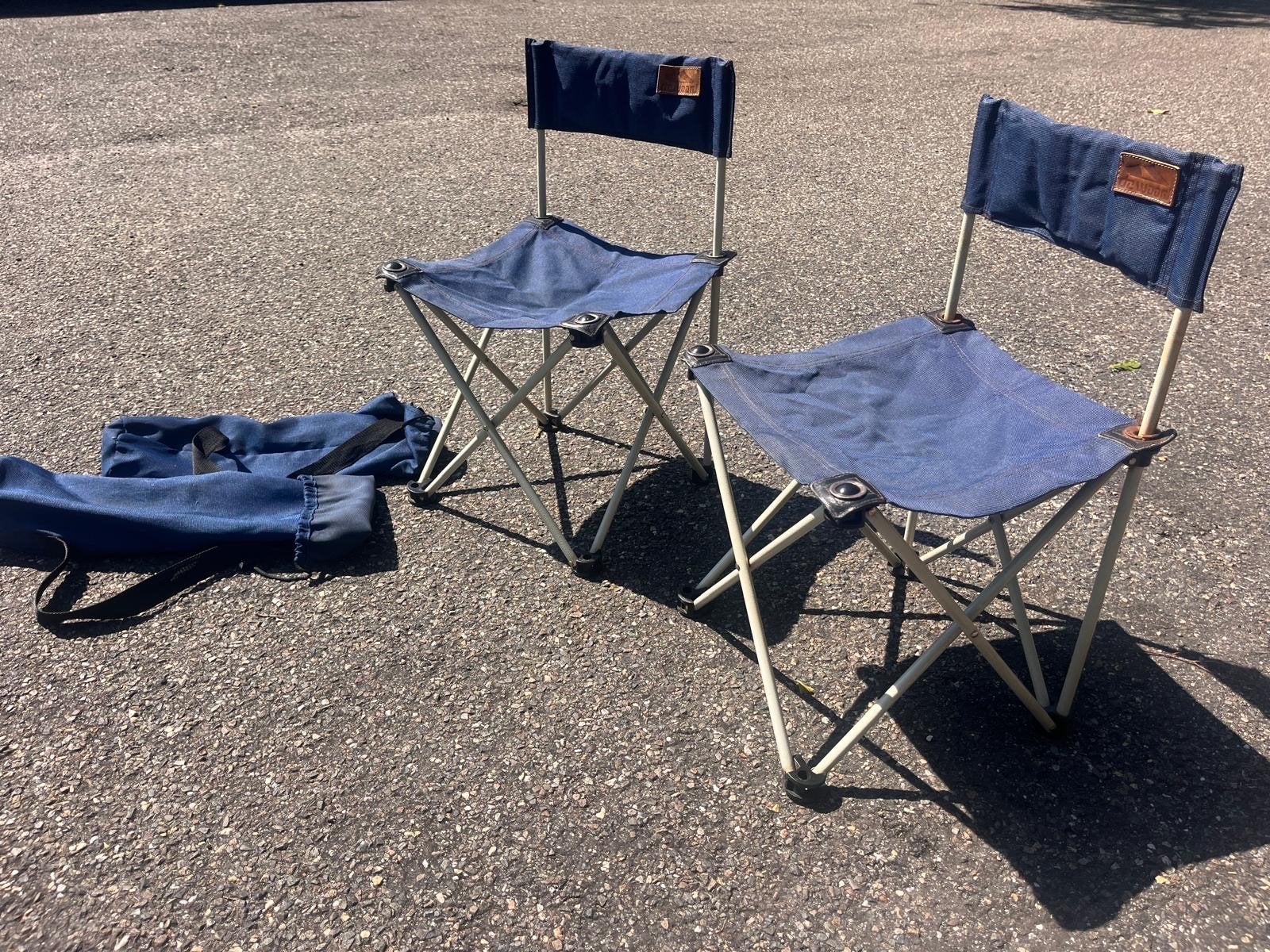 De Waard kinder campingstoelen (2 stuks) met draagtassen, Caravans en Kamperen, Ophalen, Gebruikt, Campingstoel