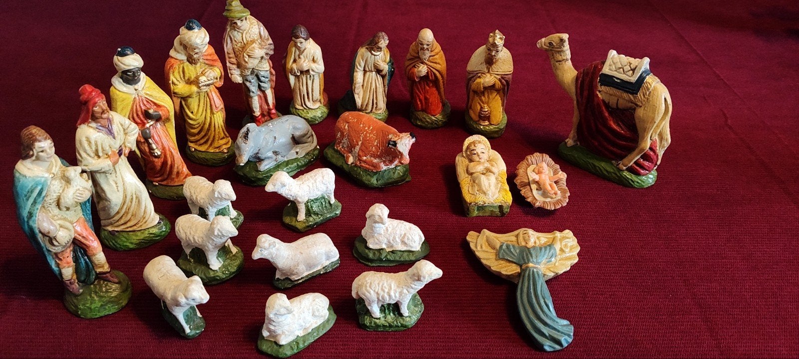 Antieke kerststalfiguren – gemerkt HOLLAND, Ophalen of Verzenden