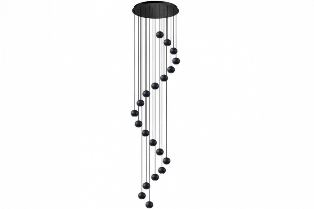 led 20 bollen hanglamp plafondlamp vide max 4 meter lamp, Huis en Inrichting, Ophalen of Verzenden, Nieuw, Metaal