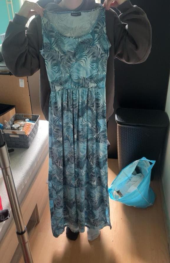 Janina jurk maat 36, Kleding | Dames, Blauw, Ophalen of Verzenden, Zo goed als nieuw, Maat 36 (S)