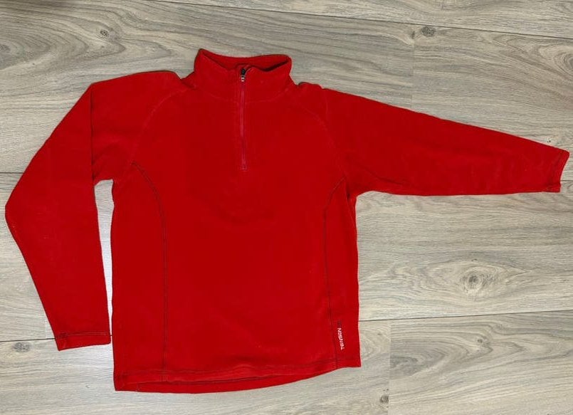 Tenson rode fleece trui met rits mt 36, Overige typen, Ophalen of Verzenden, Zo goed als nieuw, Maat 36 (S)