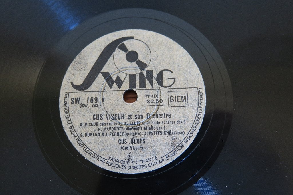 Gus Viseur Gus Viseur 78rpm 78 toeren grammofoonplaat swing, Gebruikt, 10 inch, Ophalen of Verzenden, 1940 tot 1960