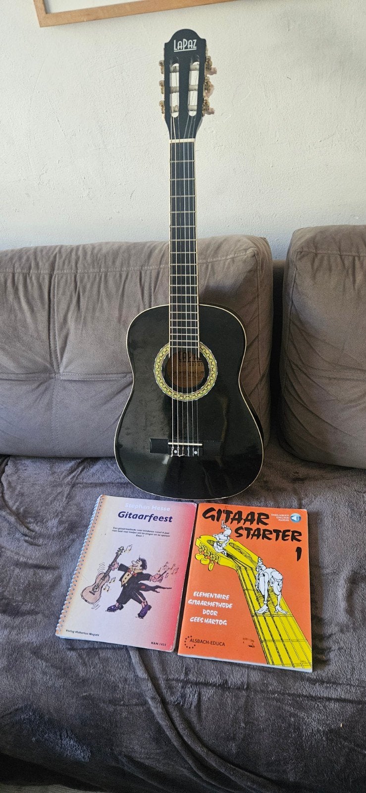 Lapaz Klassieke Gitaar met Gitaarboeken, Muziek en Instrumenten, Ophalen, Gebruikt, Klassieke of Spaanse gitaar