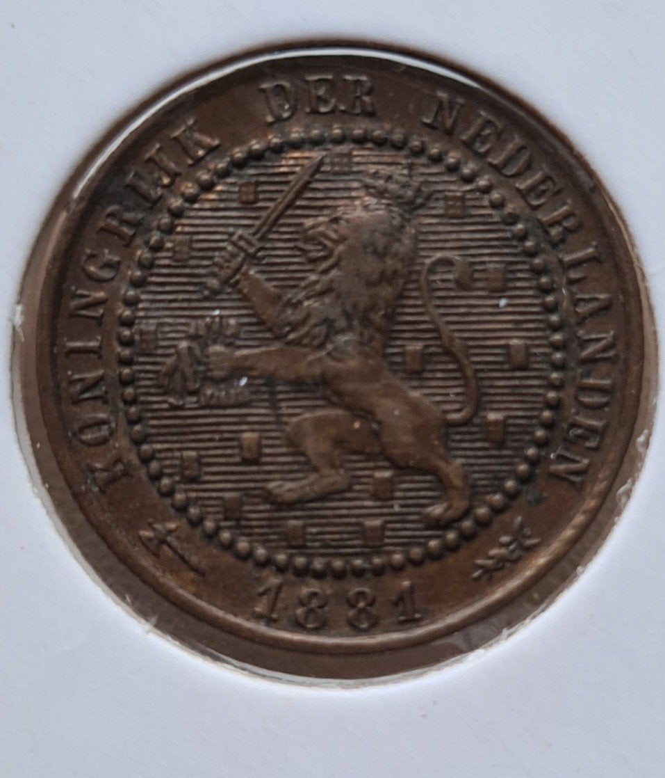 1 cent 1881, Ophalen of Verzenden, Koning Willem III, 1 cent, Losse munt