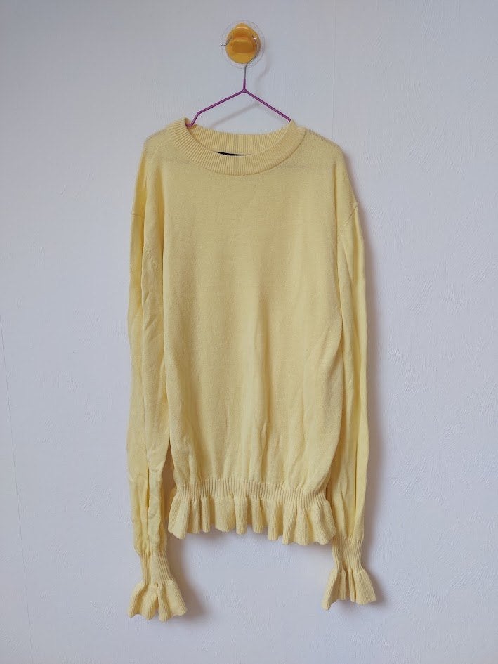 Stieglitz Gele Fijngebreide Trui – Maat M, Kleding | Dames, Maat 38/40 (M), Geel, Stieglitz, Ophalen of Verzenden