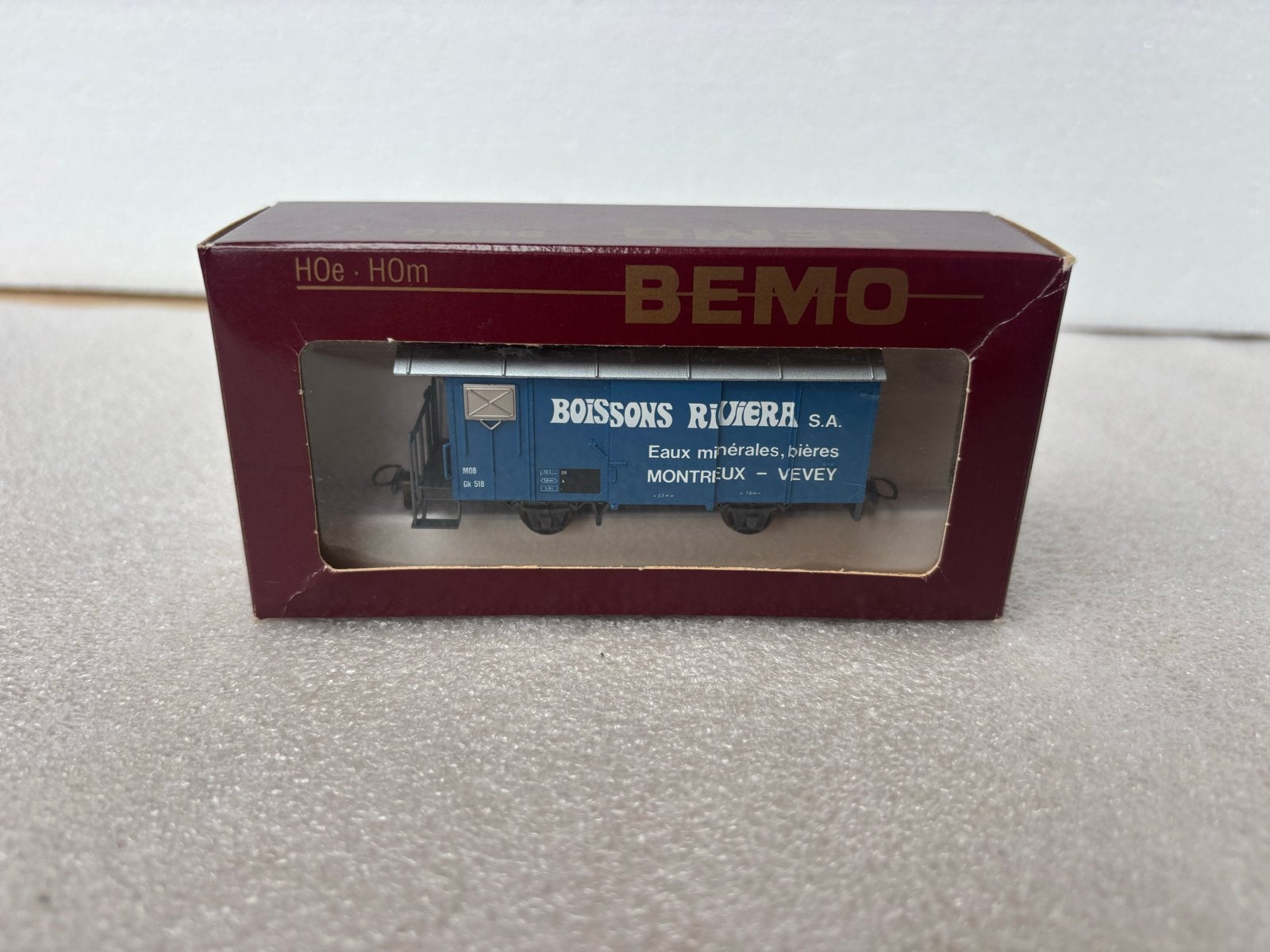 BEMO H0e/H0m Boissons Riviera Wagon - Nieuwstaat, Ophalen of Verzenden, Nieuw, Wagon, Overige merken