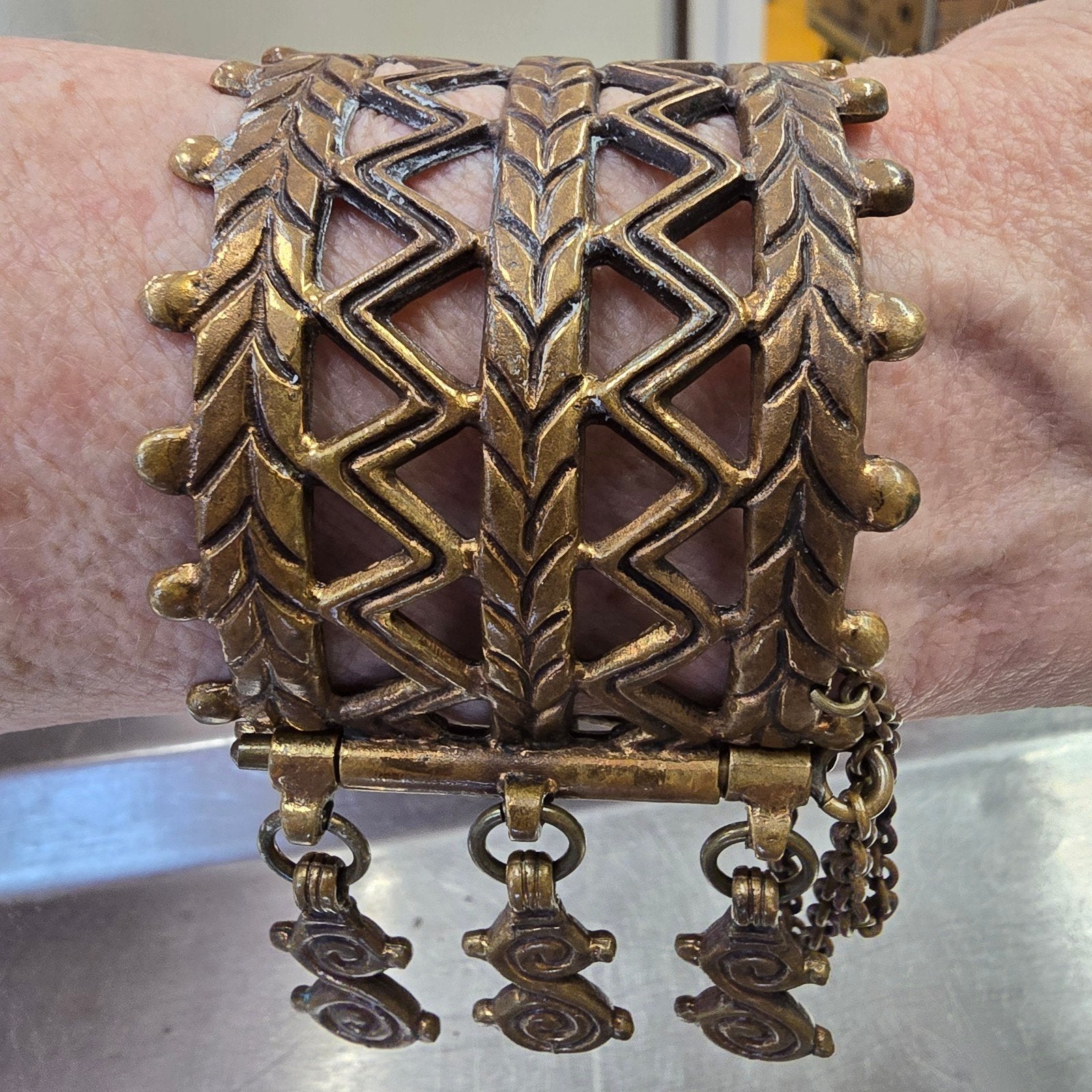 Kalevala Koru Merya designer armband, brons, Germund Paaer, Ophalen of Verzenden, Brons