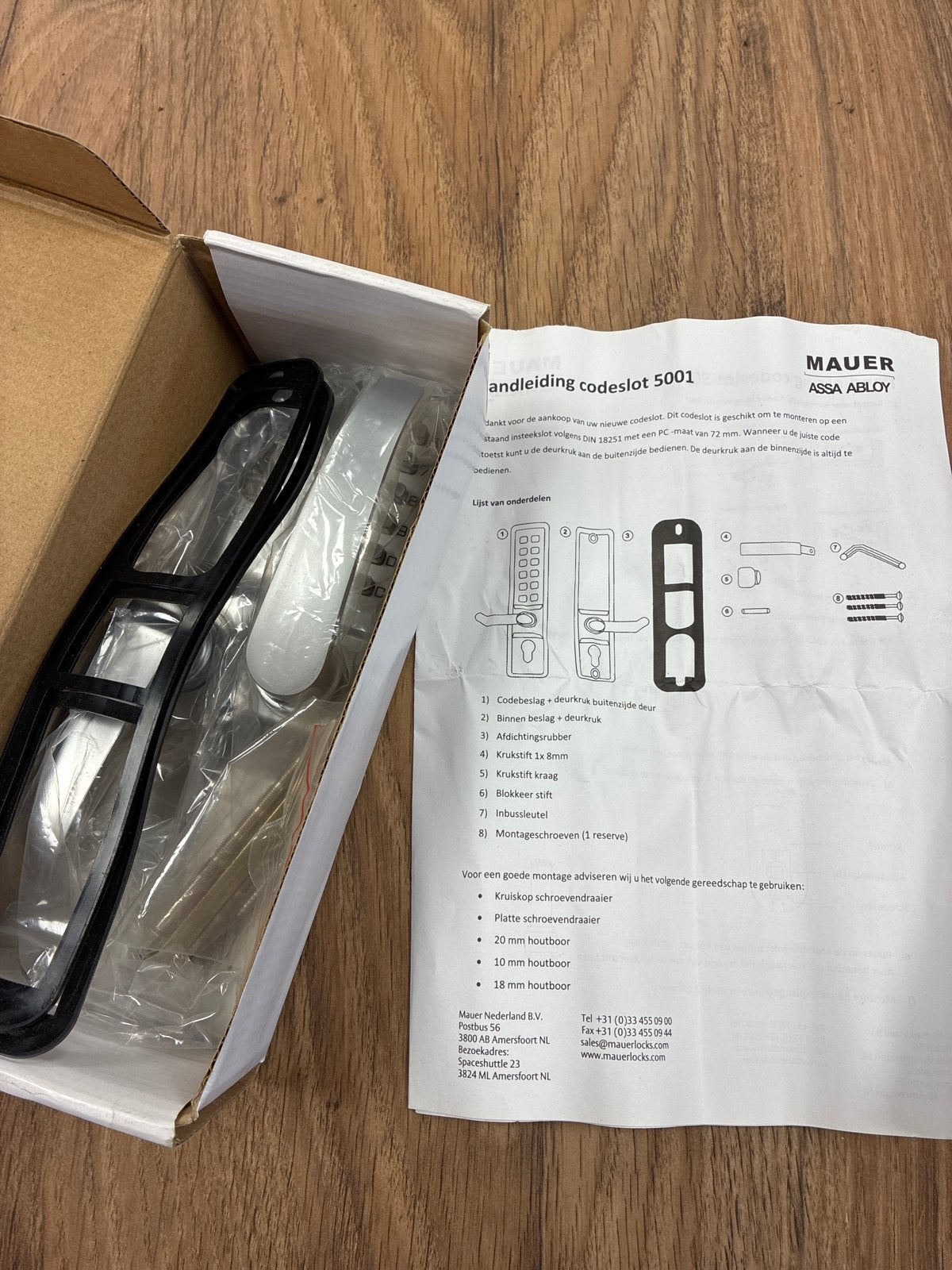Nieuw Mauer ASSA ABLOY codeslot 5001, Ophalen, Nieuw, Rvs, Slot