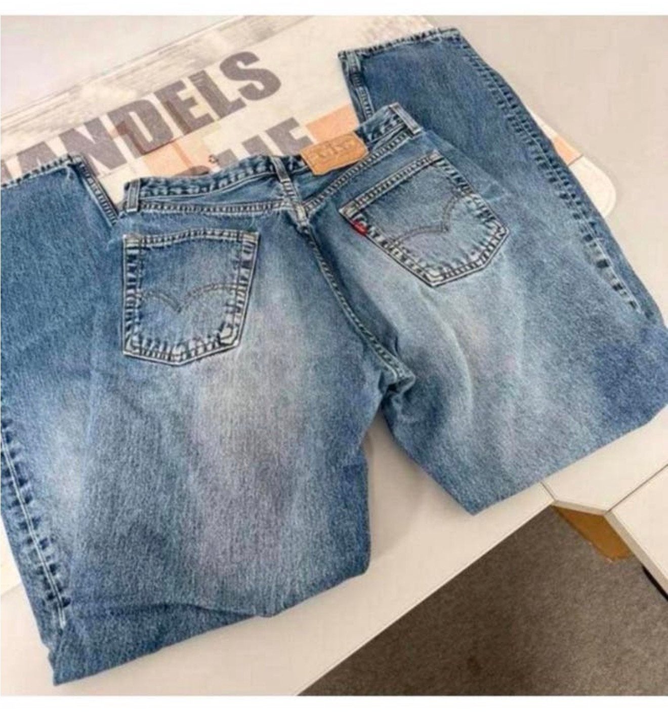 Levi's levis 518 low waist dames spijkerbroek W32 L34 32-34, Blauw, Ophalen of Verzenden, Zo goed als nieuw, H
