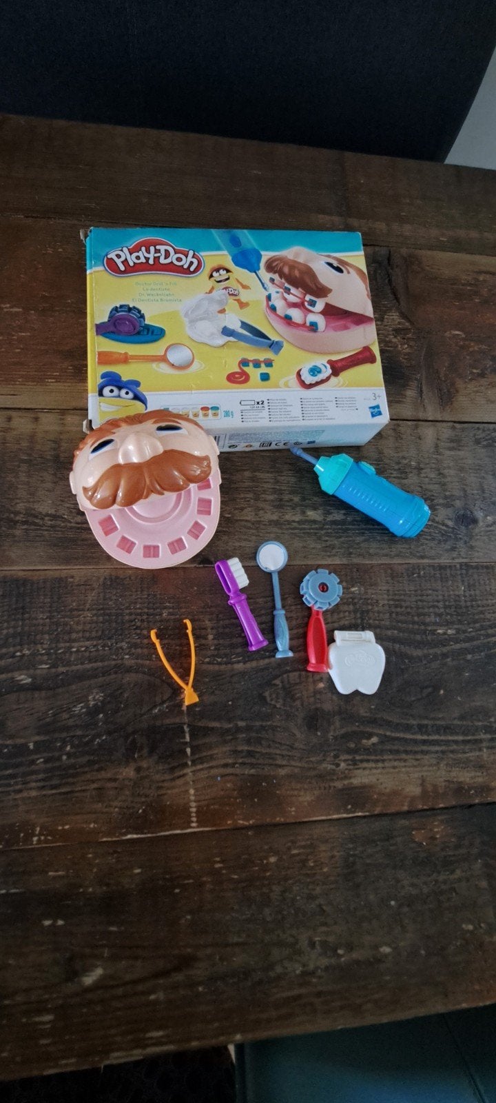 Play-Doh Dokter Bibber Tandarts Set, Ophalen of Verzenden, Gebruikt, Knutselen