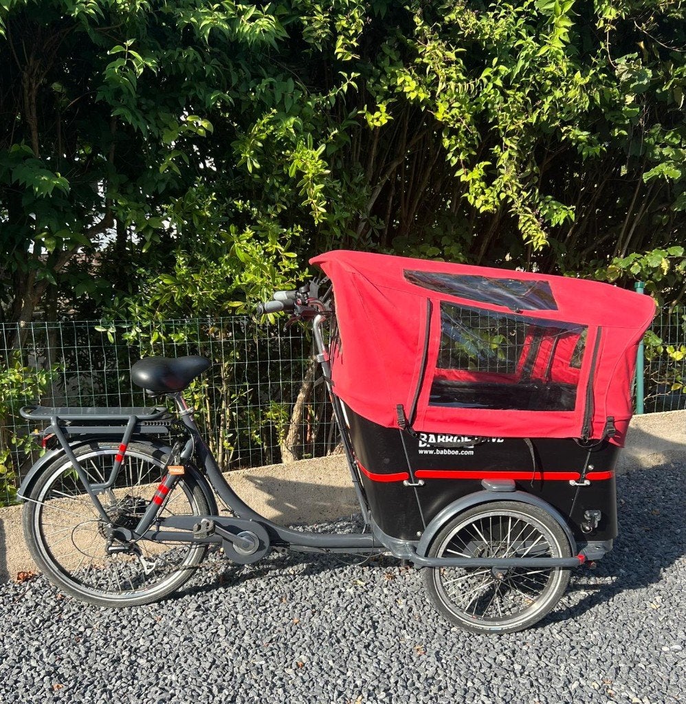 Bakfiets Babboe Curve-E  in nieuwstaat, 4 kinderen of meer, Zo goed als nieuw, Elektrisch, Schijfrem