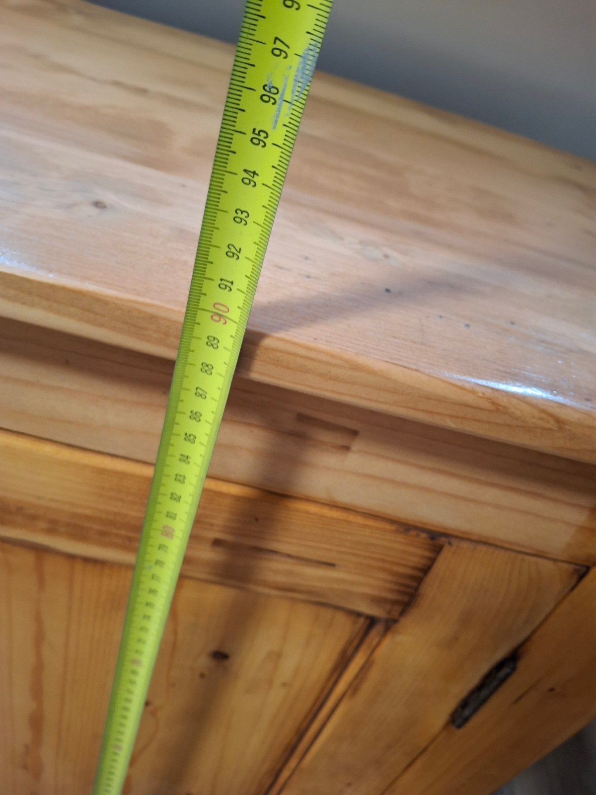 Massief grenen dressoir met lades en deuren, Ophalen, Gebruikt, Landelijk, Rustiek, 150 tot 200 cm