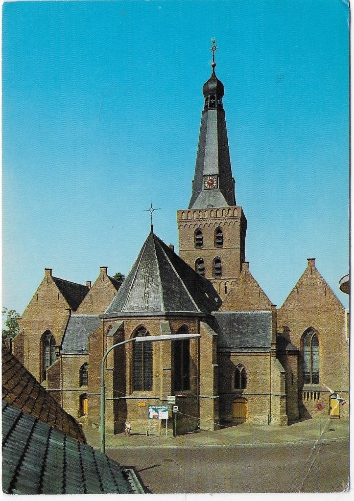 Barneveld N H Kerk Gelopen Ansichtkaart ( B6243 ), Verzamelen, Ophalen of Verzenden, 1980 tot heden, Gelopen, Gelderland