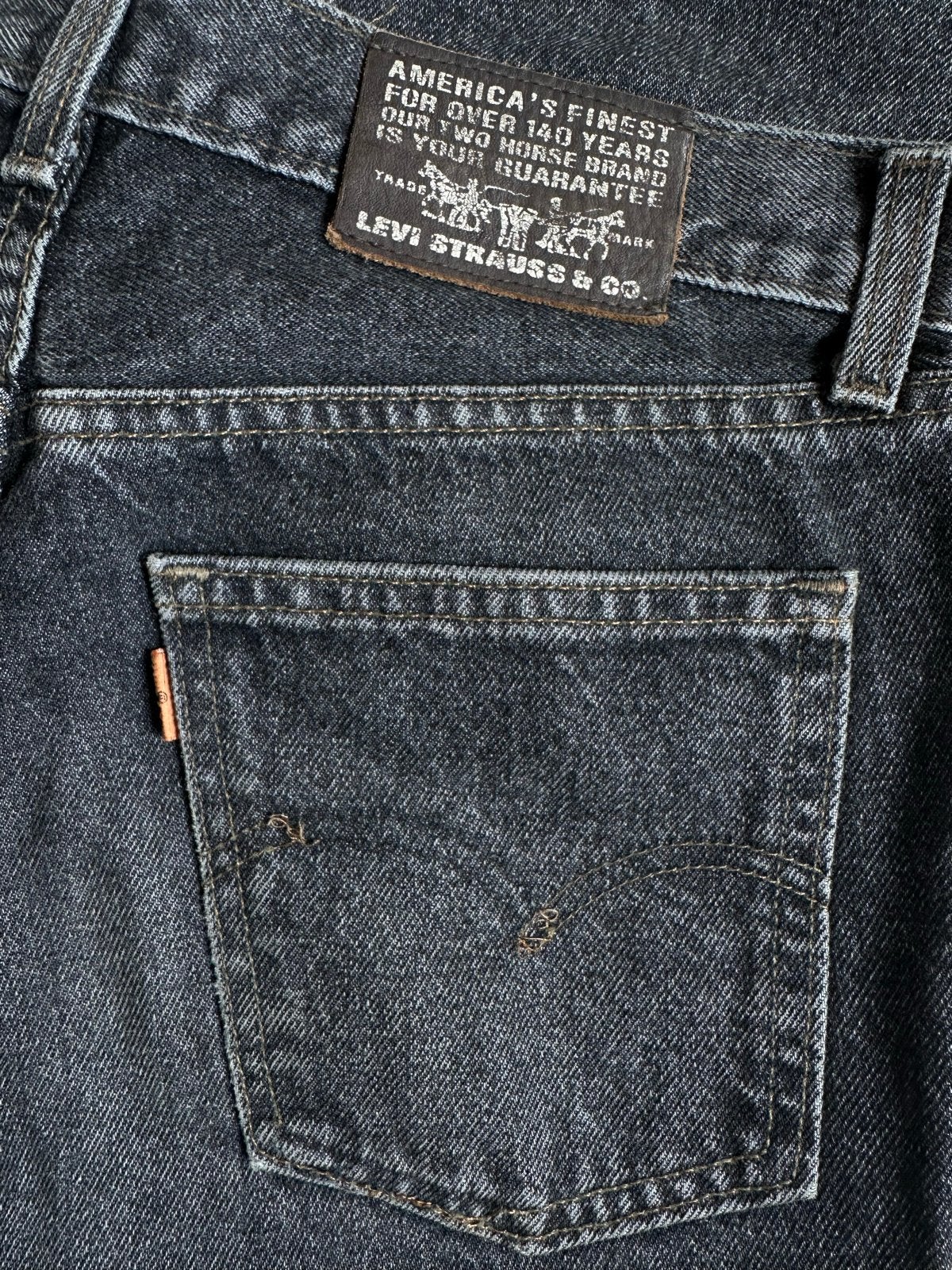 Vintage 1991 Levi's 620 Orange Tab Jeans W30 L32 UK, Ophalen of Verzenden, Gedragen, Zwart, W32 (confectie 46) of kleiner