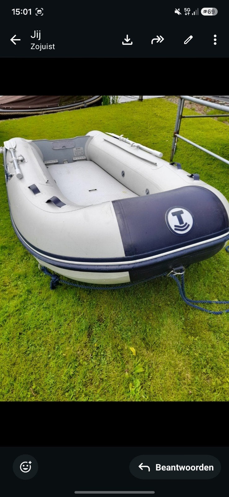 Talamex TLA300 Airdeck bijboot 3m, 10pk, 2019, Ophalen of Verzenden, Gebruikt