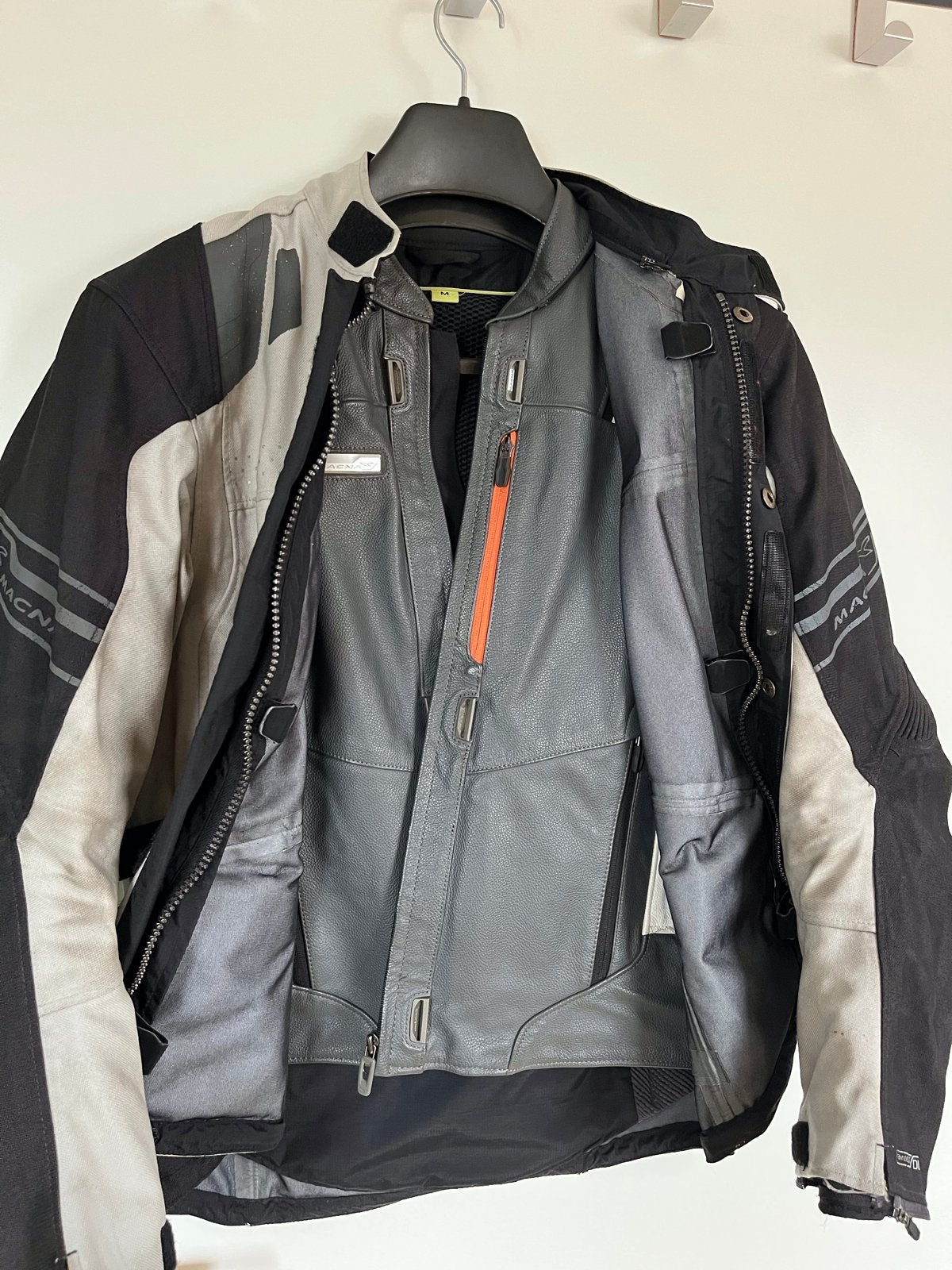 Macna chameleon motorjas met uitneembare binnenvoering, Ophalen of Verzenden, Tweedehands, Heren, Jas | textiel