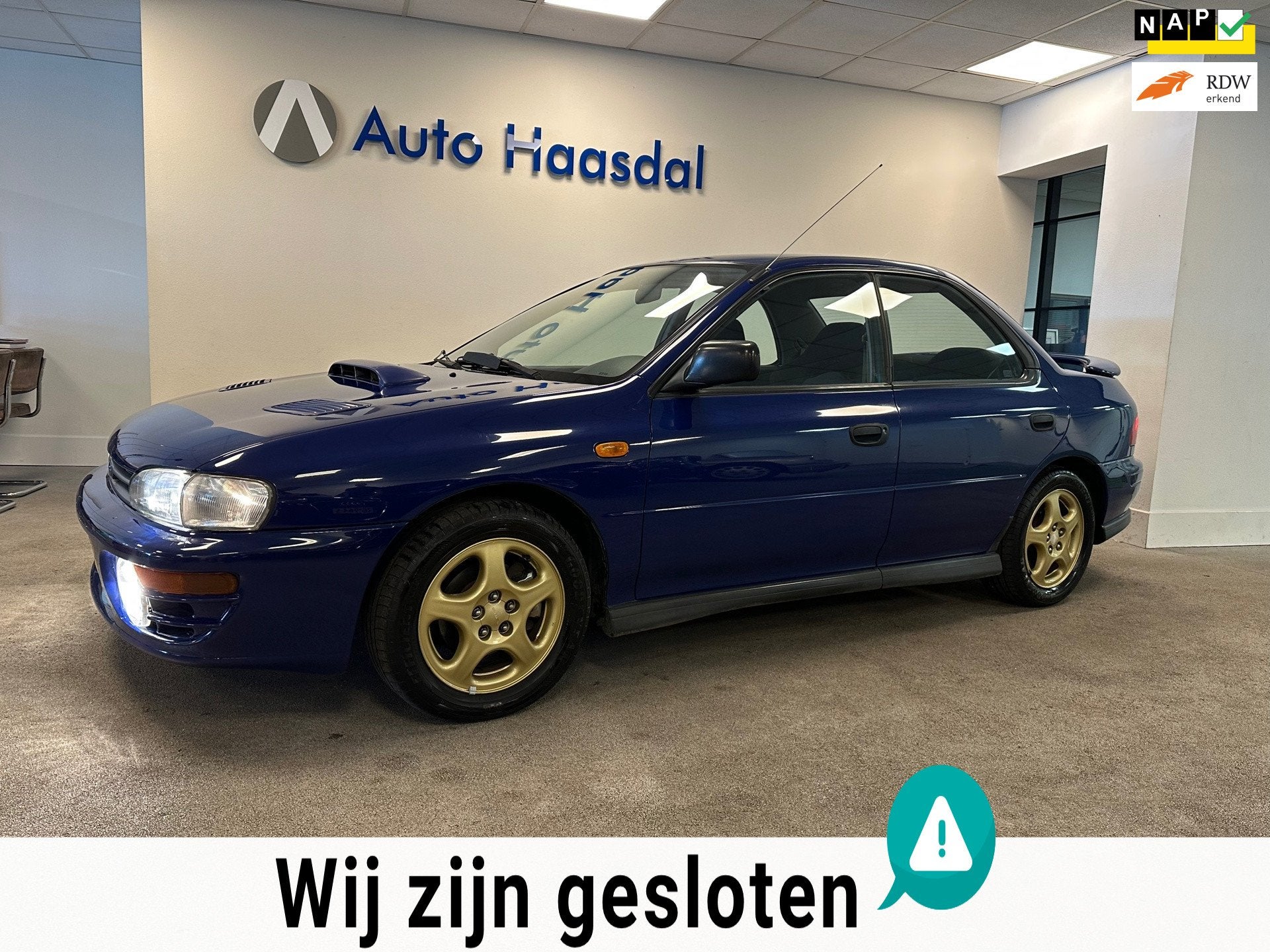 Subaru Impreza 2.0 GT AWD Turbo Special|UNIEKE STAAT|NAP LOG, Auto's, Subaru, Stof, Gebruikt, Zwart, Blauw