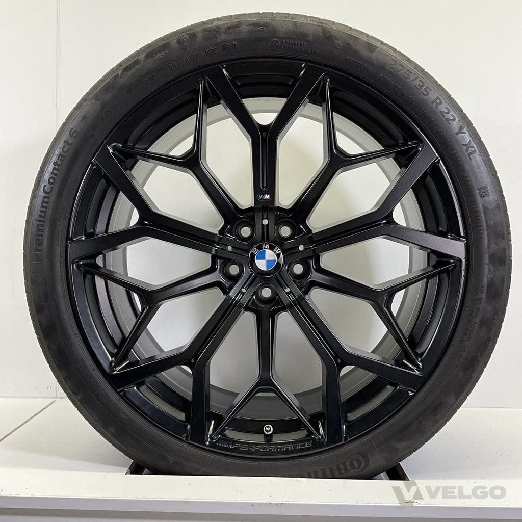 BMW X5 G05 X6 G06 BREEDSET VELGEN+ZOMERBANDEN 22 INCH 785M, Gebruikt, Banden en Velgen, Info@velgo.nl, Ophalen of Verzenden