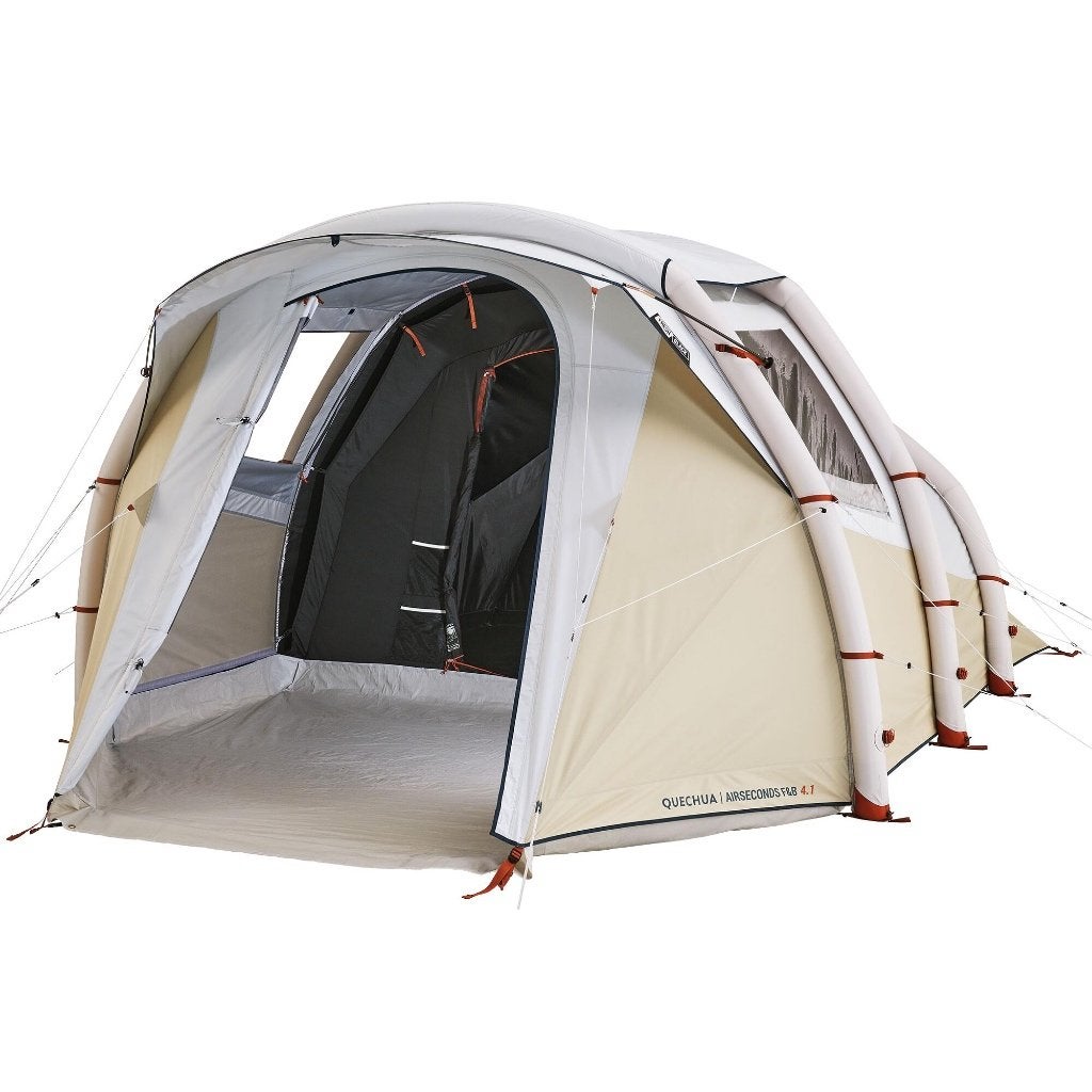 Decathlon QUECHUA Air Seconds 4.1 Fresh&Black (1x gebruikt), Caravans en Kamperen, Tenten, Ophalen of Verzenden, Zo goed als nieuw