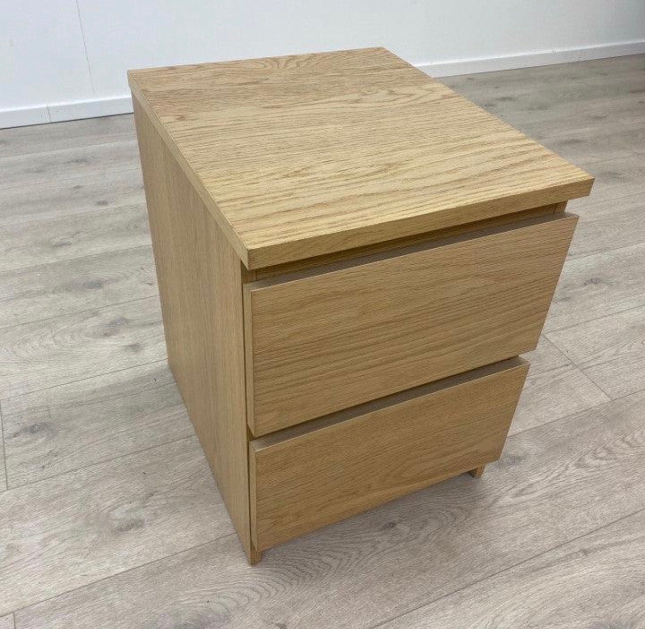 Nieuwe IKEA MALM ladekast - 2 lades, eikenfineer, Ophalen, Minder dan 45 cm, Nieuw, Minder dan 55 cm