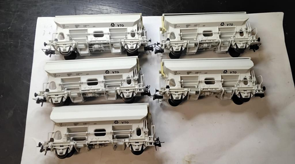 5XRoco 46249 H0 Witte zelflosser 'VTG' van de NS, Gelijkstroom, Wagon, Ophalen of Verzenden, Roco