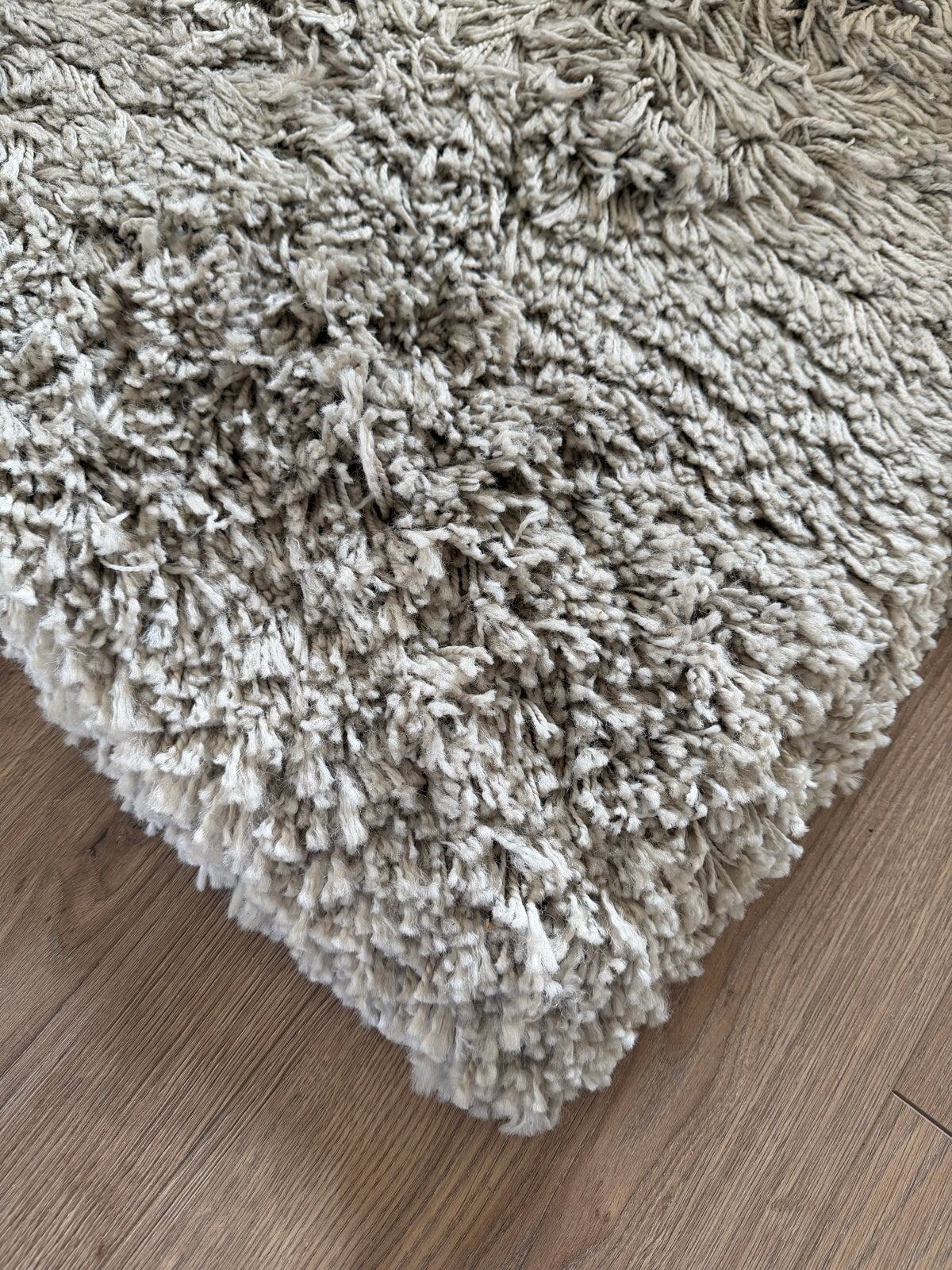 IKEA GÅSER hoogpolig vloerkleed, beige/grijs, Ophalen, Gebruikt, 100 tot 150 cm, Beige