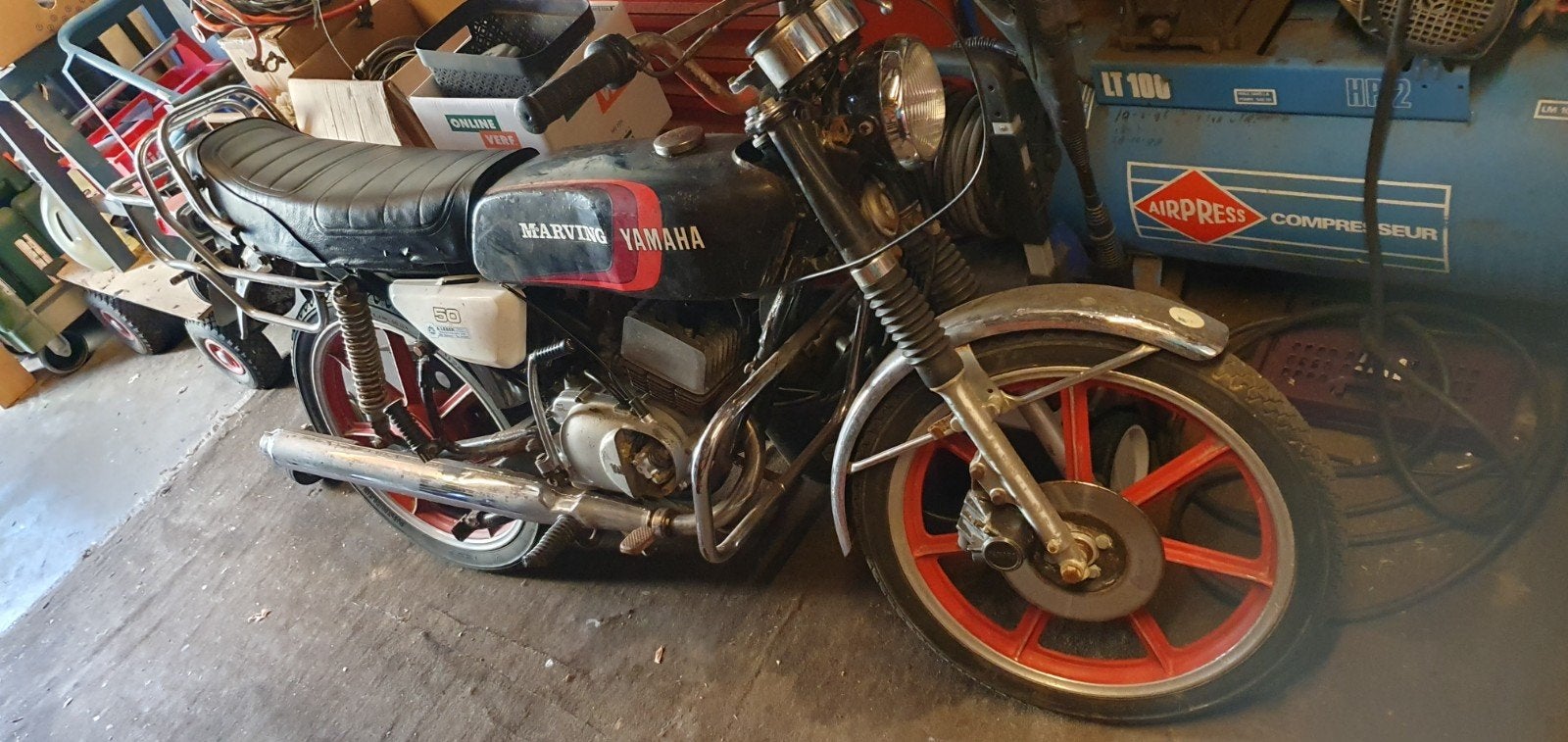 Yamaha brommer met Duitse papieren - opknapper/onderdelen, Ophalen of Verzenden, Gebruikt, Overige typen, Yamaha