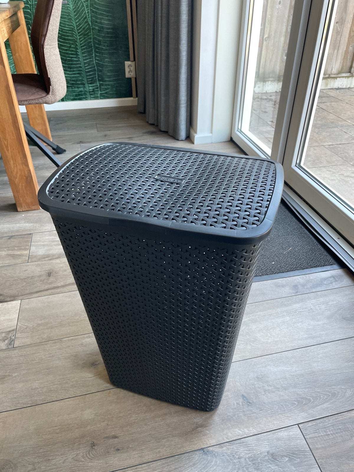 Curver wasmand/wasbox, donkergrijs, Ophalen, Gebruikt, Grijs, Kunststof