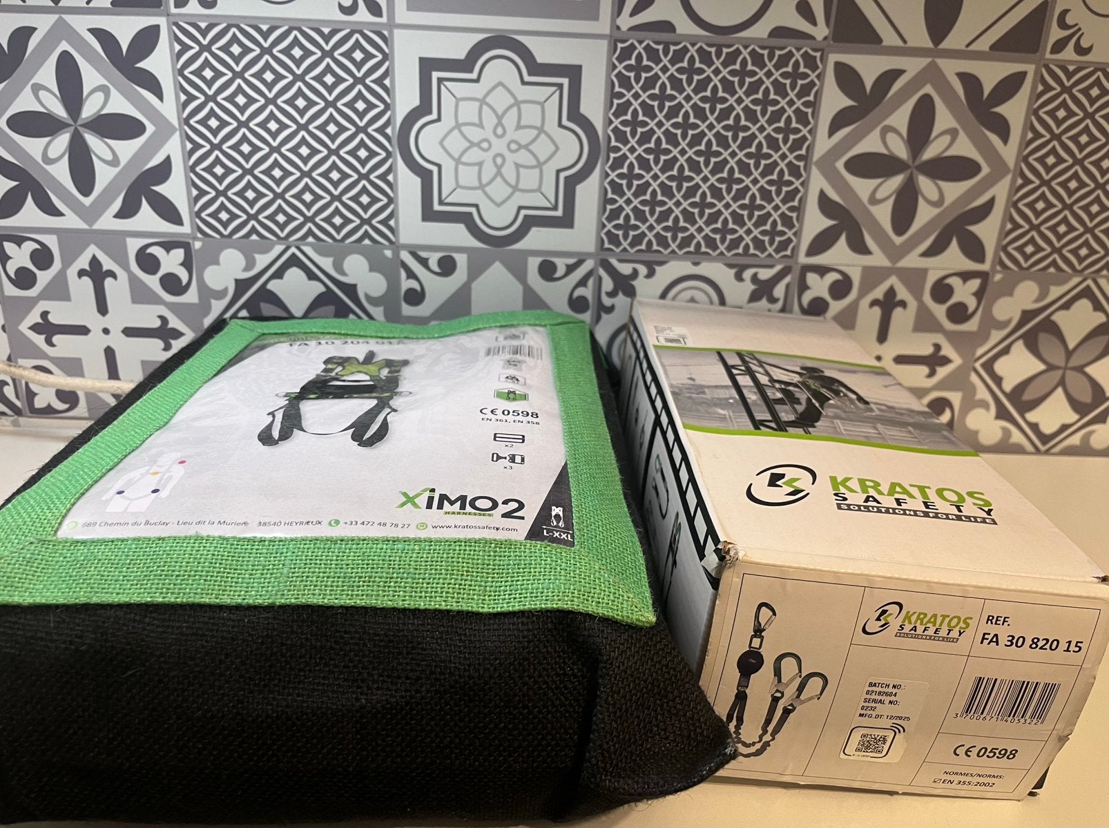 Kratos valbeveiligingsset NIEUW – harnas L–XXL + Y-lijn, Ophalen, Nieuw