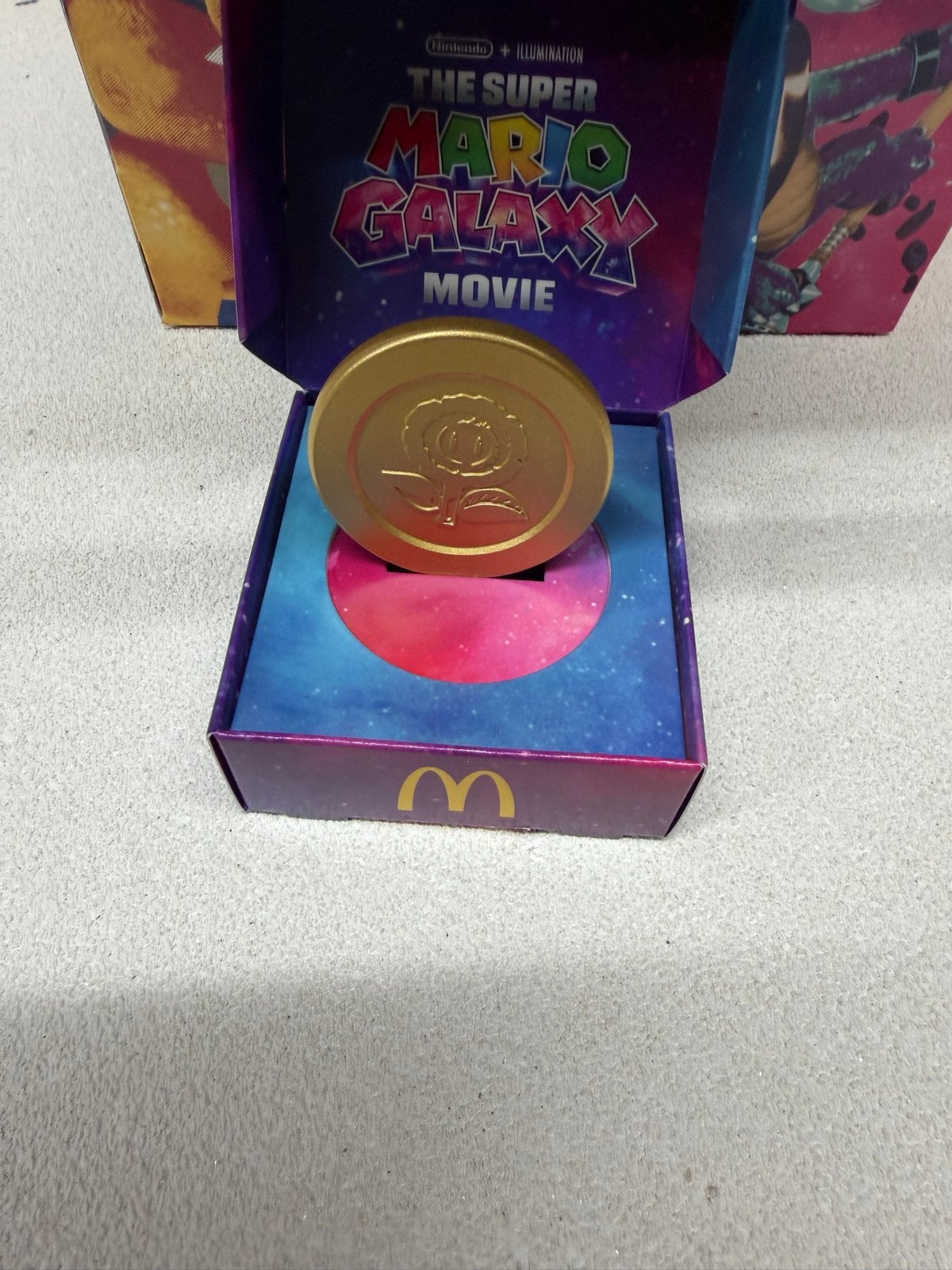 McDonald's Super Mario Galaxy Movie Happy Meal munt, Ophalen of Verzenden, Nieuw