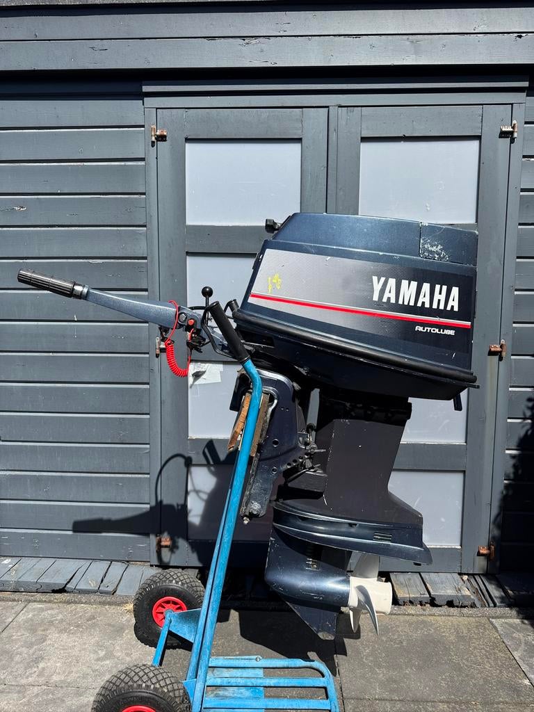 Yamaha 50pk 2takt kortstaart Autolube, Ophalen, Binnenboordmotor, Zo goed als nieuw, Benzine