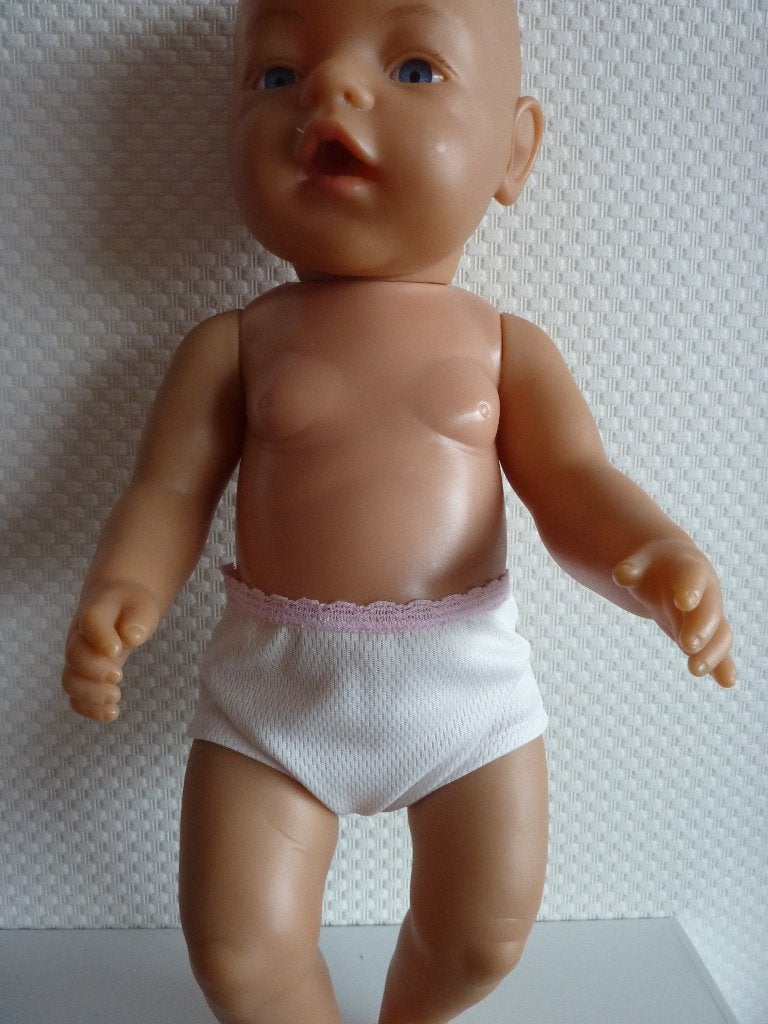 Tricot broekje past de baby born pop Poppenkleertjes, Ophalen of Verzenden, Nieuw, Babypop