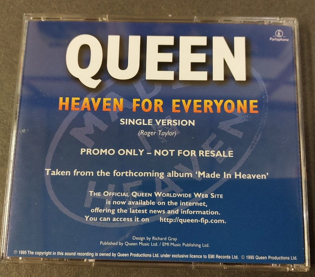 Queen PROMO CD Heaven For Everyone 1 track Engeland, Verzenden, Gebruikt, Poprock, Eerste persing
