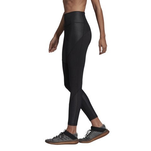 Adidas Believe This High Rise Shiny Legging, Zwart, maat M, Kleding | Dames, Maat 38/40 (M), Zwart, Zo goed als nieuw, Hardlopen of Fietsen