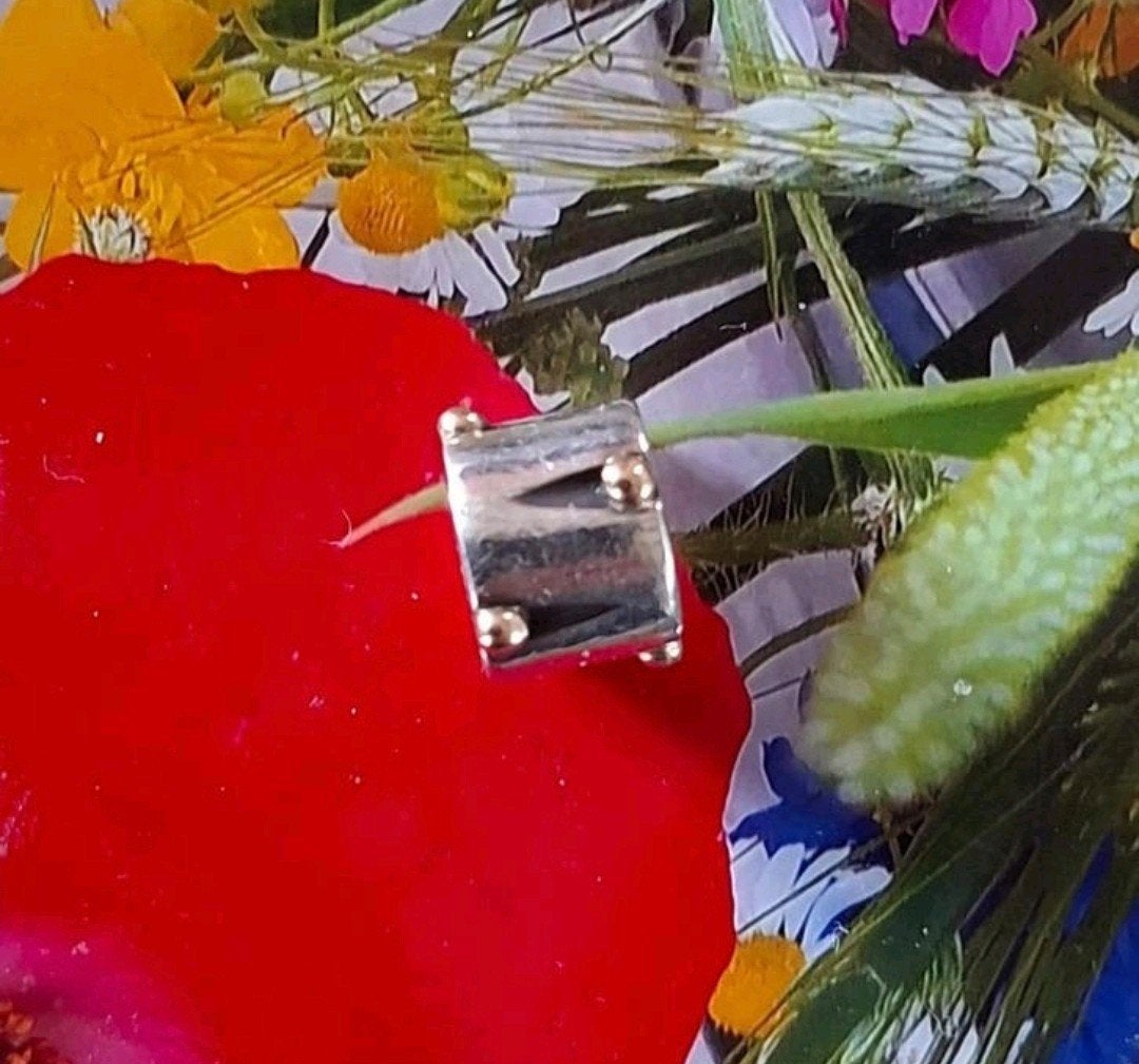 Pandora zilver met GOUDEN bolletjes. RETIRED, Gebruikt, Pandora, Ophalen of Verzenden, 1 bedel