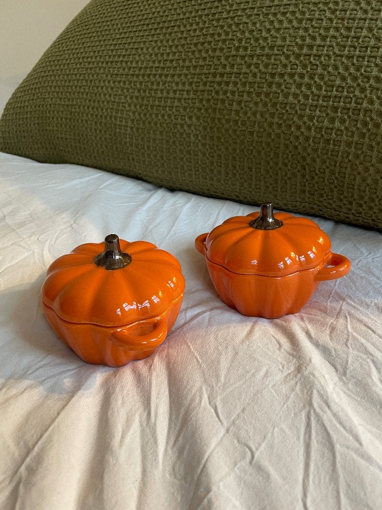Pompoen ovenbakjes ovenschaal klein, oranje, herfst, Huis en Inrichting, Keuken | Servies, Ophalen, Overige merken, Vintage, Nieuw