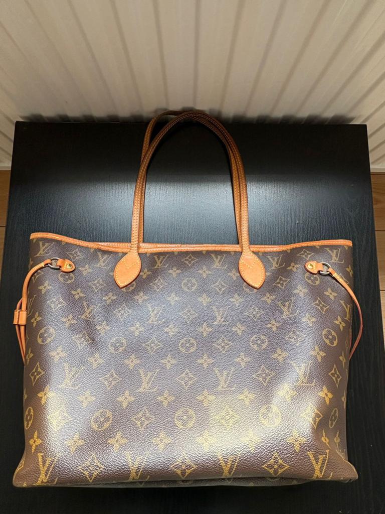 Louis vuitton Canvas Monogram Neverfull MM, Ophalen of Verzenden, Gebruikt, Bruin, Handtas