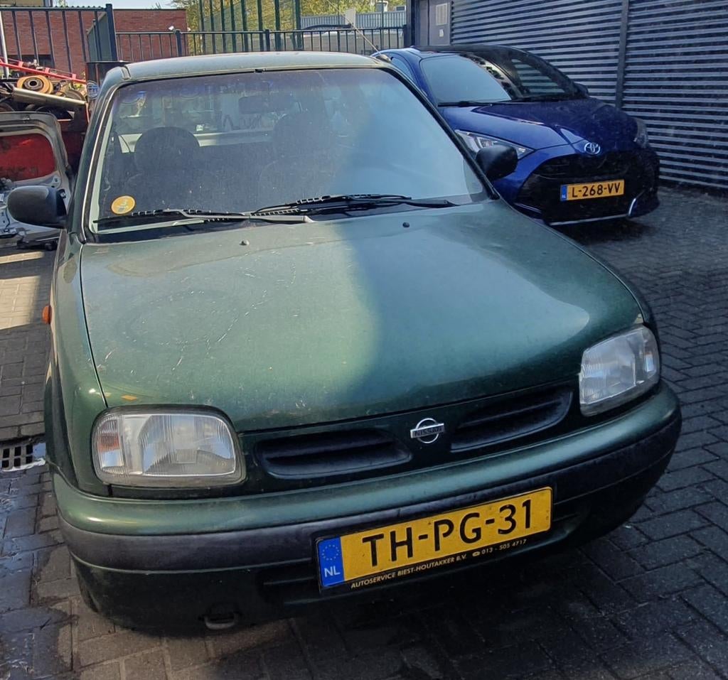 Nissan Micra 1.0 3D 1998 Groen MET bijna een volle tank!!, Voorwielaandrijving, Stof, 4 cilinders, 755 kg
