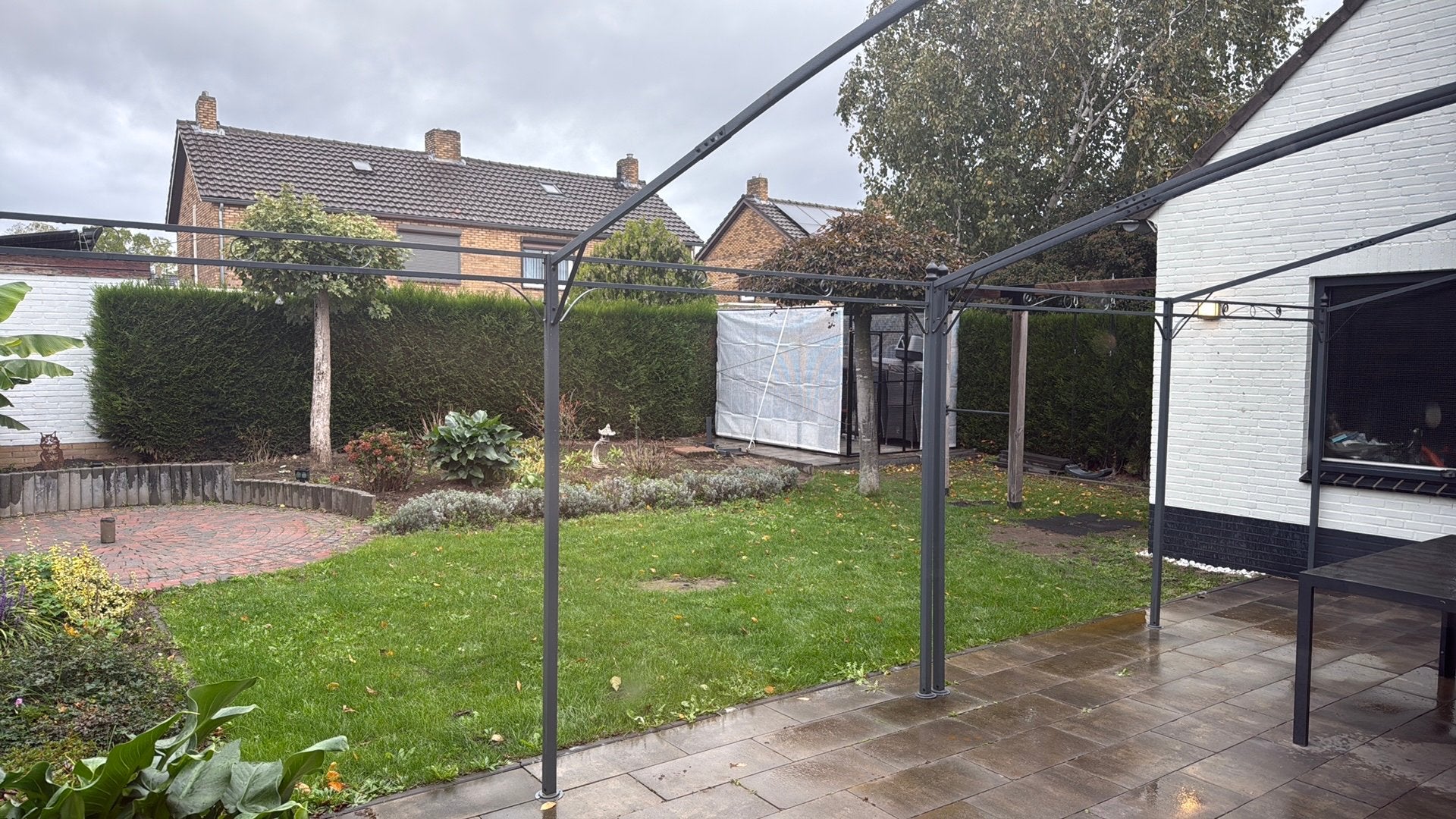 Wandprieel 8x4 meter, Tuin en Terras, Ophalen, Gebruikt, Tuinpaviljoen