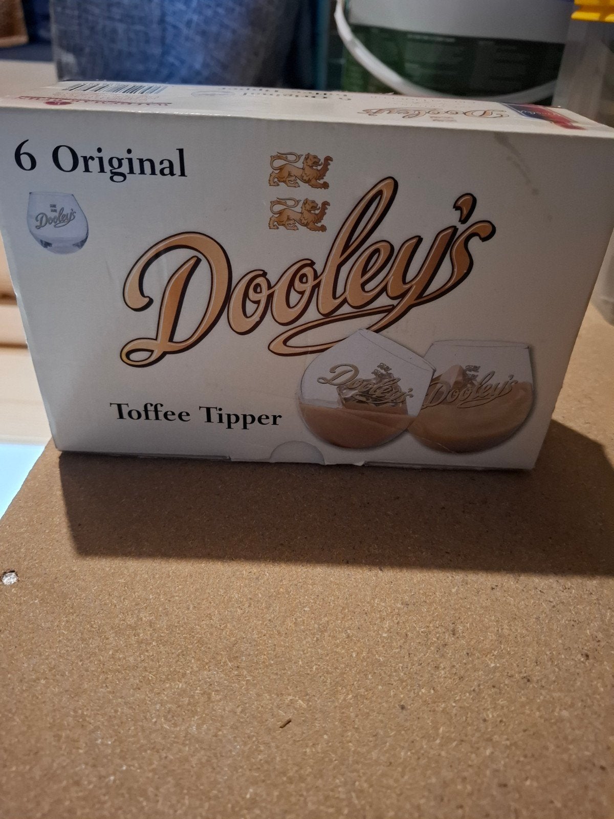 Dooley's Toffee Tipper Glazen Set - 6 Originele Glazen, Ophalen of Verzenden, Nieuw, Glas